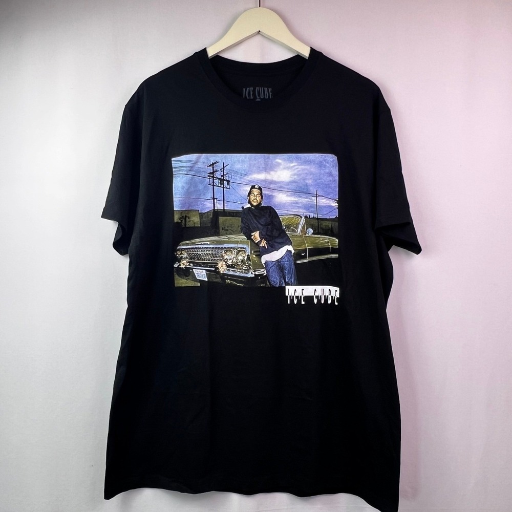 Ice Cube Graphic T Shirt Black S Rap Hip Hop Streetwear Lowrider Car West Coast